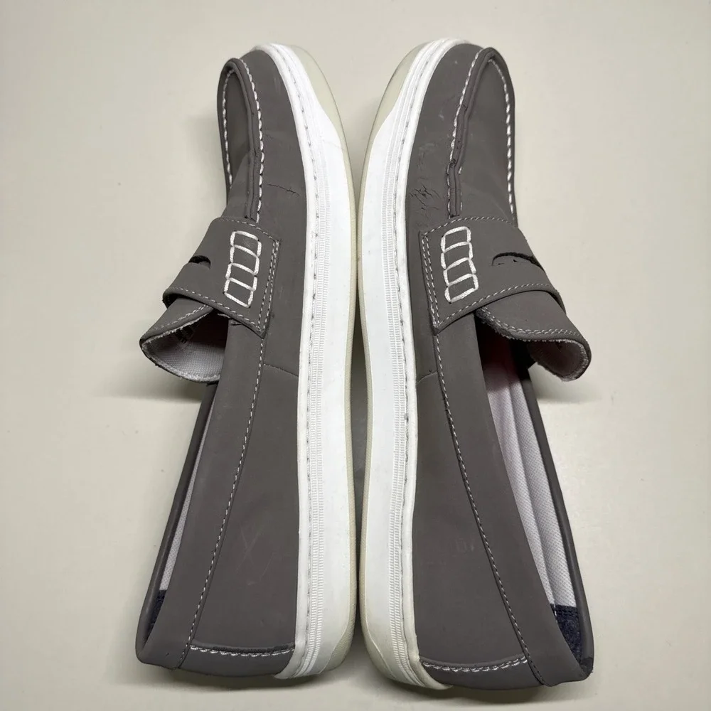 Clarks Collection  Crown & Ivy Mens Shoes Loafers Gray Comfort Sz 11.5 M